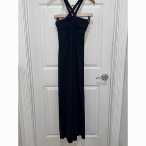 Susana Monaco Criss Cross halter Maxi Dress